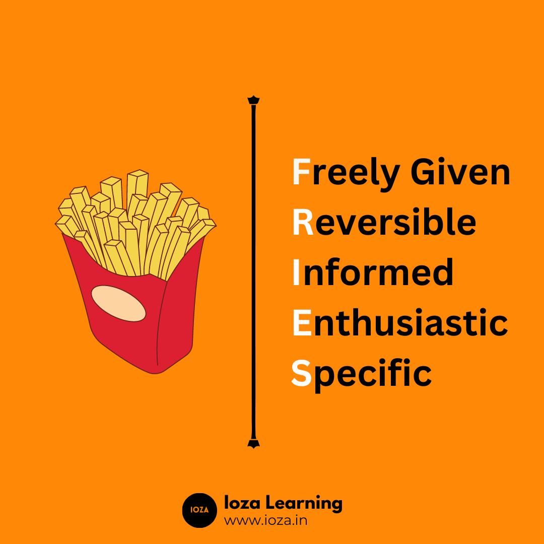 F.R.I.E.S is equal to consent in Ioza Learning's Online Sex Education Classes