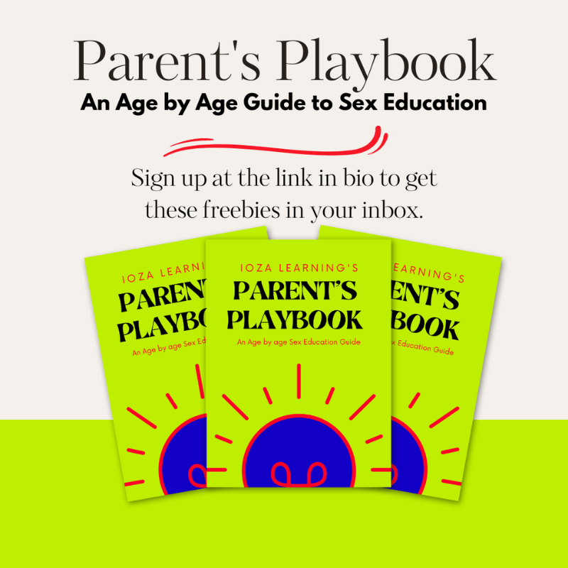 Ioza learning is an online learning platform for sex education for kids in India - parent's play book an age by age guide to sex education